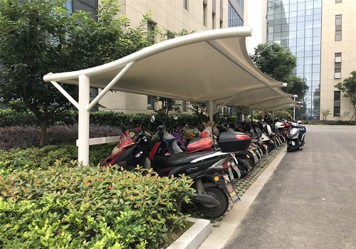 電動車充電樁膜結(jié)構(gòu)停車雨棚